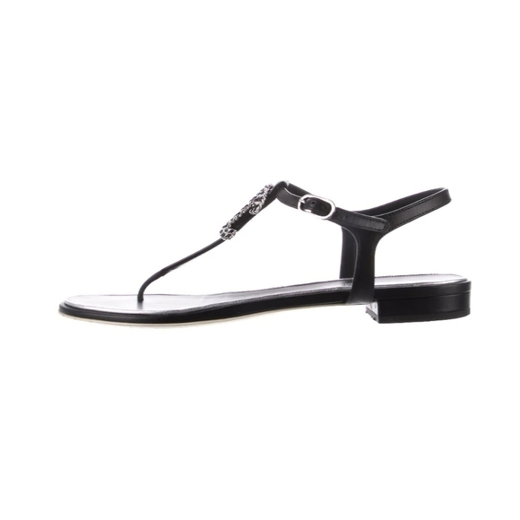 Chanel Interlocking CC Logo T-Strap Sandals - Picture 3 of 11